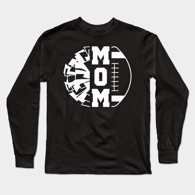 Cheer Football Cheerleading Mom Of Both Game Day Vibe Long Sleeve T-Shirt by everetto